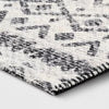 Washable Luna Aztec Diamond Printed Rug Black - 2'4
