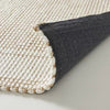 Wide Border Stripe Handmade Woven Area Rug Tan/Cream - 5'x7'