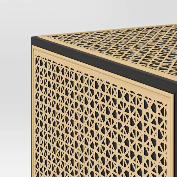 Nesting Accent Table Black/Natural 1-Piece