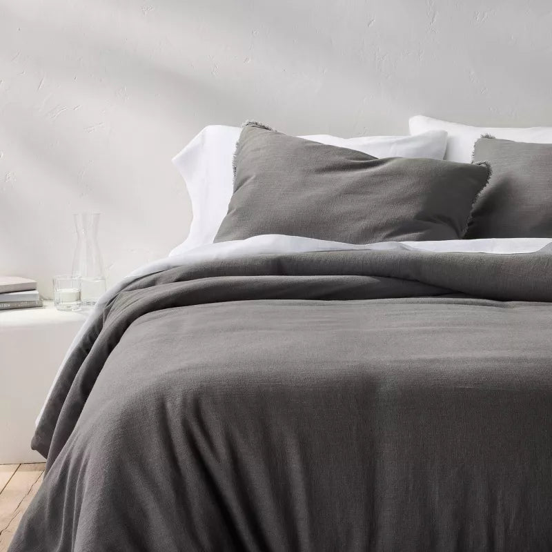 Heavyweight Linen Blend Comforter & Sham Set - King/California King