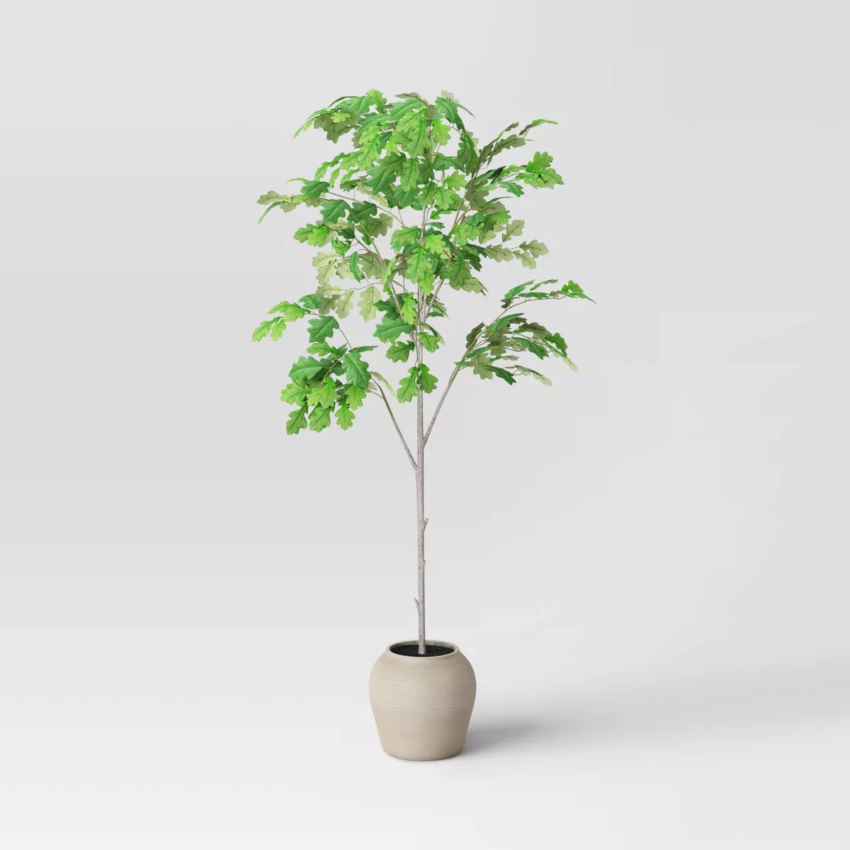 72" Artificial White Oak Tree - Green SHOWROOM ITEM