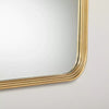 Decorative Molding Rectangular Wall Mirror Antique Brass