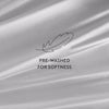 300 Thread Count 100% Cotton 4 Piece Solid Sheet Set Sateen Weave - King