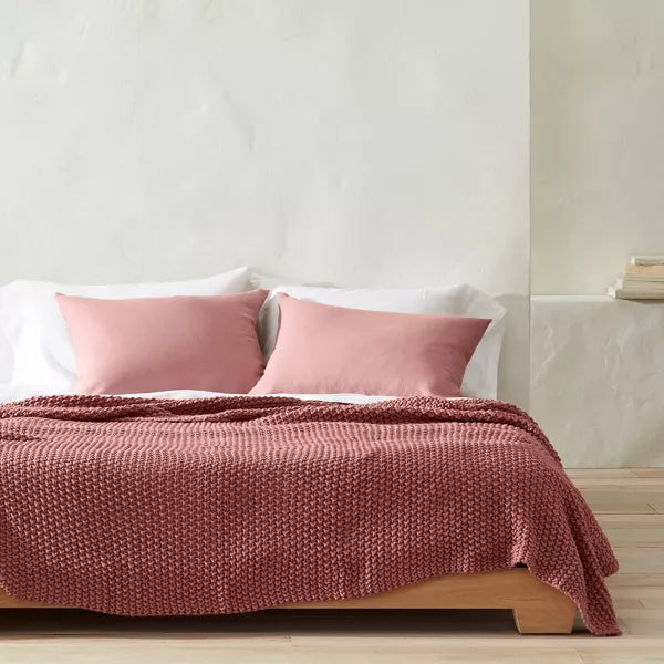 Chunky Knit Bed Blanket King