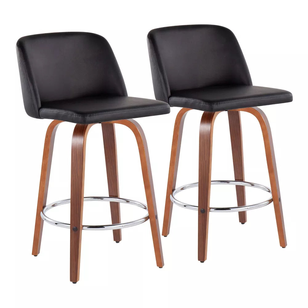 Set of 2 Toriano Square Height Barstools Bases