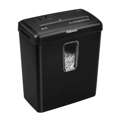 Powershred 6ct Cross-Cut Paper Shredder - Black: Shreds Credit Cards & Staples, Jam-Resistant, Auto Start