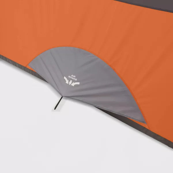 6 Person Straight Wall Tent - Orange