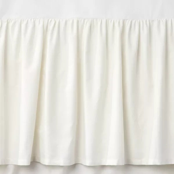 Fitted Crib Skirt Cream