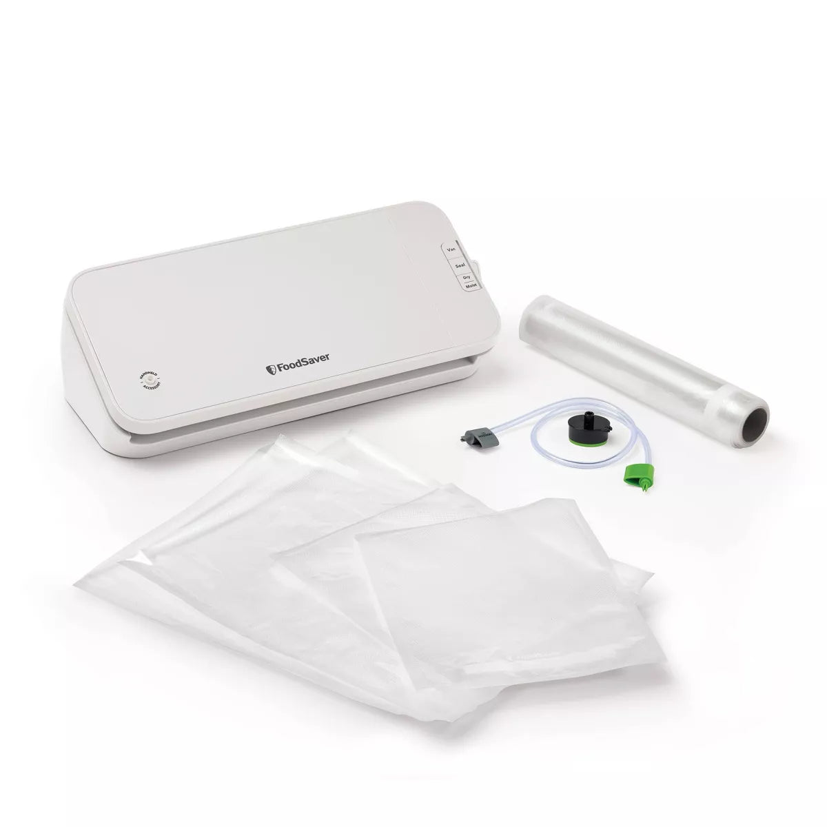 Select Vacuum Sealer with Bags and Roll Oatmilk Plastic, Spot Clean