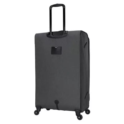 Softside Large Checked Spinner Suitcase - Gray Heather: Expandable Luggage