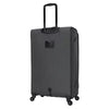 Softside Large Checked Spinner Suitcase - Gray Heather: Expandable Luggage