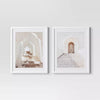 Architecture Framed Arts Neutrals - Vertical Wall Art, Brown Frame, Paper Material, Sawtooth Back Mount - Set of 2