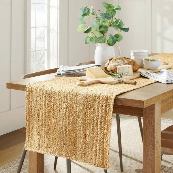 Natural Jute Braided Table Runner