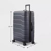 Hardside Large Checked Spinner Suitcase