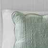3pc Genoa Scalloped Edge Reversible Coverlet Set - Full/Queen