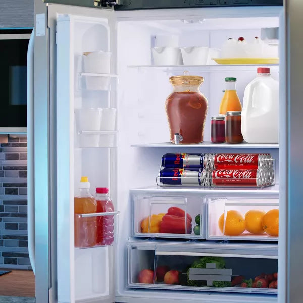 4 Pack Slim Can Organizer for Fridge, Pantry, Kitchen Organization and Storage