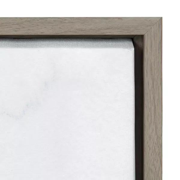 1-Piece Sylvie Layers by Maja Mitrovic of Makes My Day Happy Framed Canvas Gray