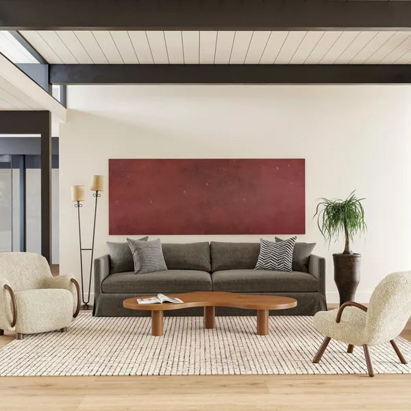 Melrose Checked Wool Area Rug 4' x 6'