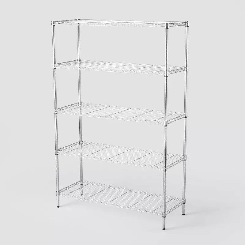 5 Tier Wide Wire Shelving