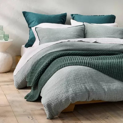 Chunky Knit Bed Blanket - Full/Queen