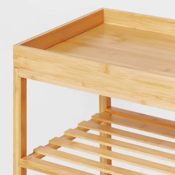 4 Tier Bamboo Shoe Rack