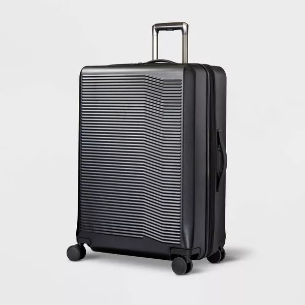 Signature Hardside Large Checked Spinner Suitcase