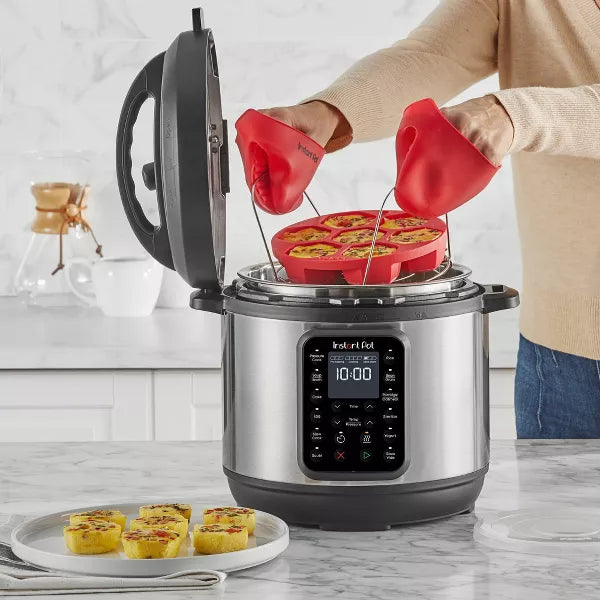 9-in-1 Pressure Cooker Bundle: Exclusive Bonus Silicone Pan with Lid, Rice & Multi Cooker, Stainless Steel