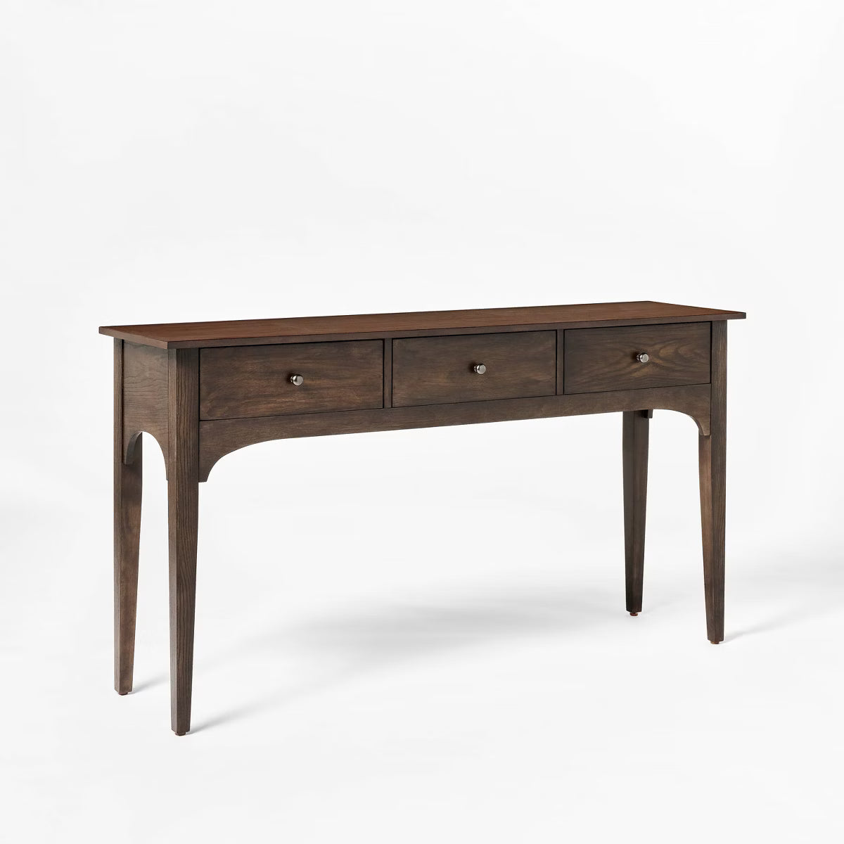 Palma 60" Console Table With Drawers Dark Brown SHOWROOM ITEM