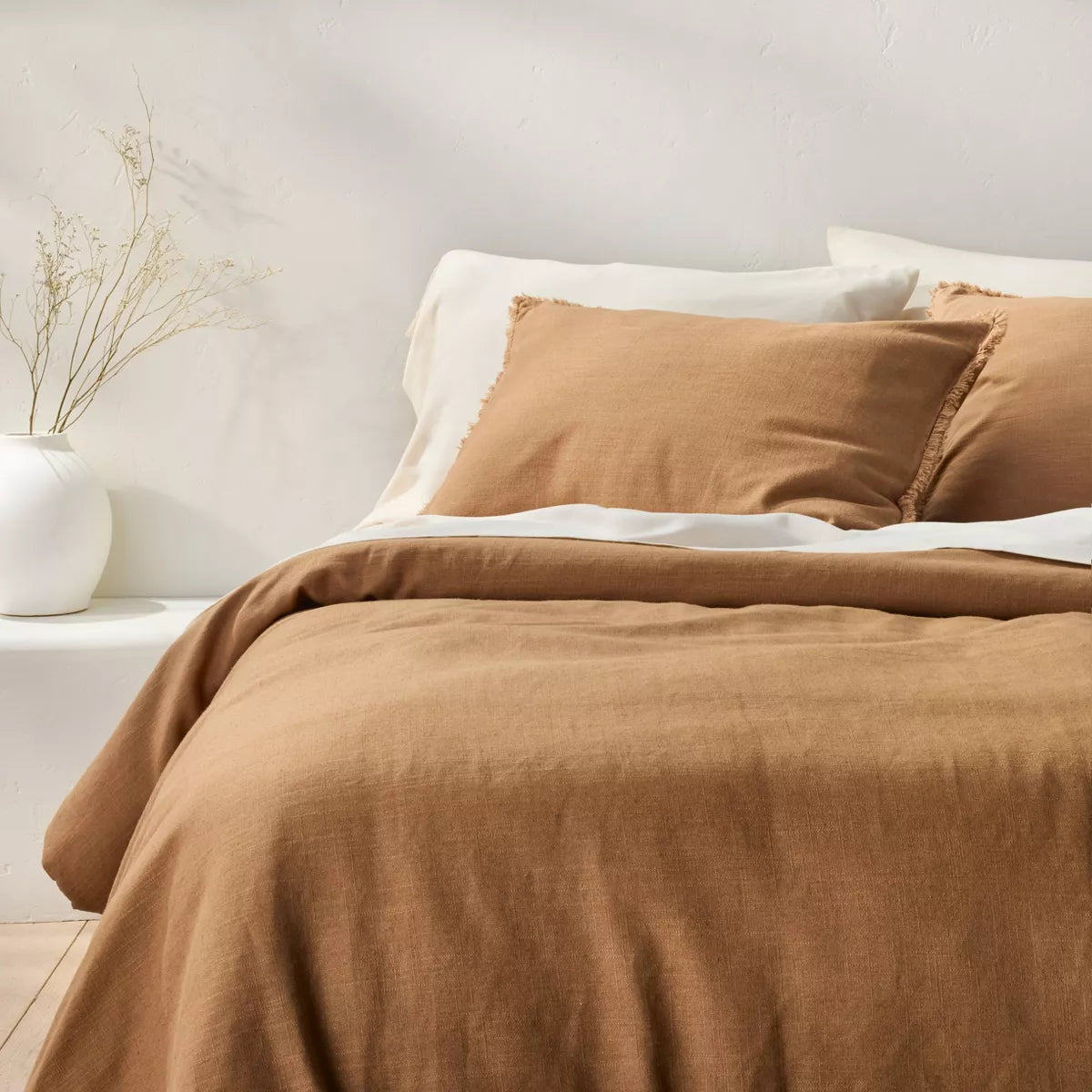 Heavyweight Linen Blend Comforter - Size King/California King