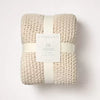 Chunky Knit Bed Blanket - Full/Queen