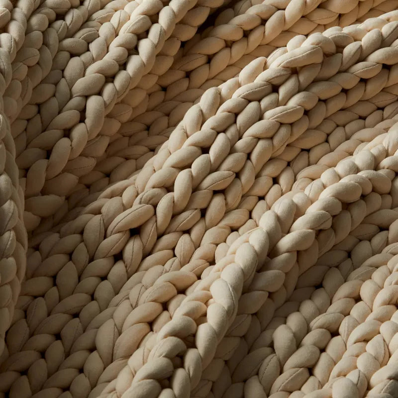 50"x70" 12lbs Solid Knit Weighted Blanket - Casaluna™