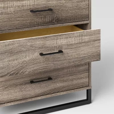Mixed Material 4 Drawer Dresser
