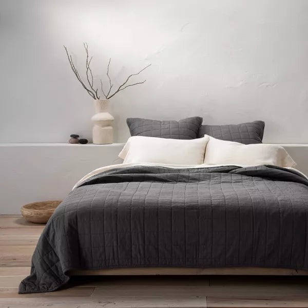 Heavyweight Linen Blend Quilt King
