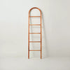 Arched Wood Throw Blanket Ladder Brown
