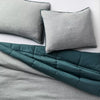 Textured Chambray Comforter & Sham Set - Full/Queen
