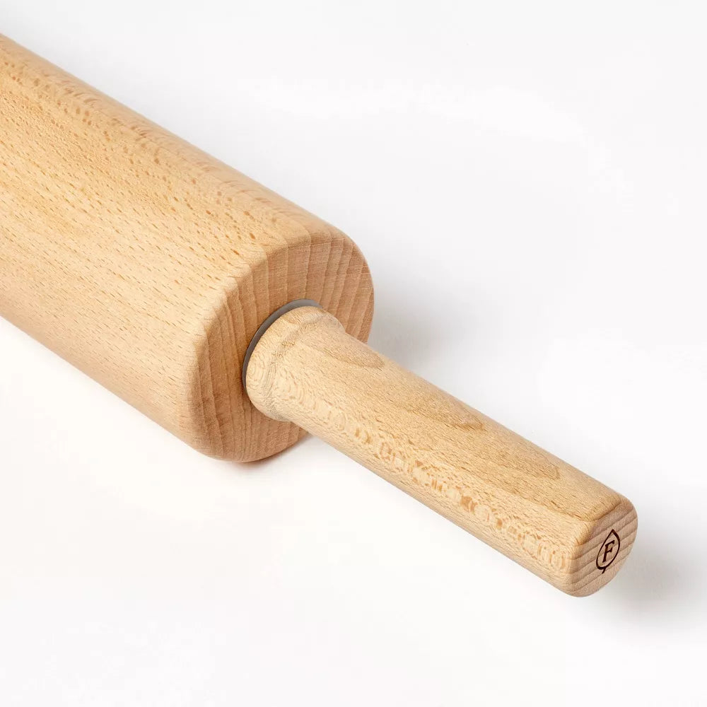 Wood Rolling Pin Light Brown