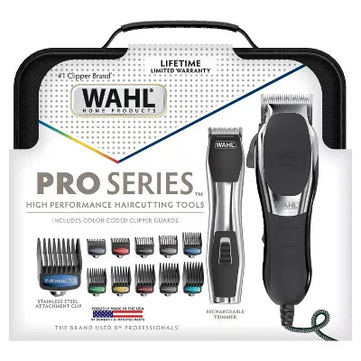 Pro Series High Performance Corded Electric Haircutting Kit with Cordless Rechargeable Beard Trimmer