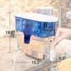 Classic 30-Cup Water Dispenser Filtration System - Blue/White: BPA-Free, Filters Chlorine & Mercury, 40-Day Filter Life