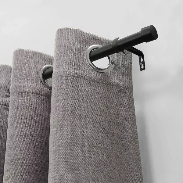 Decorative Drapery Curtain Rod with End Cap Finials