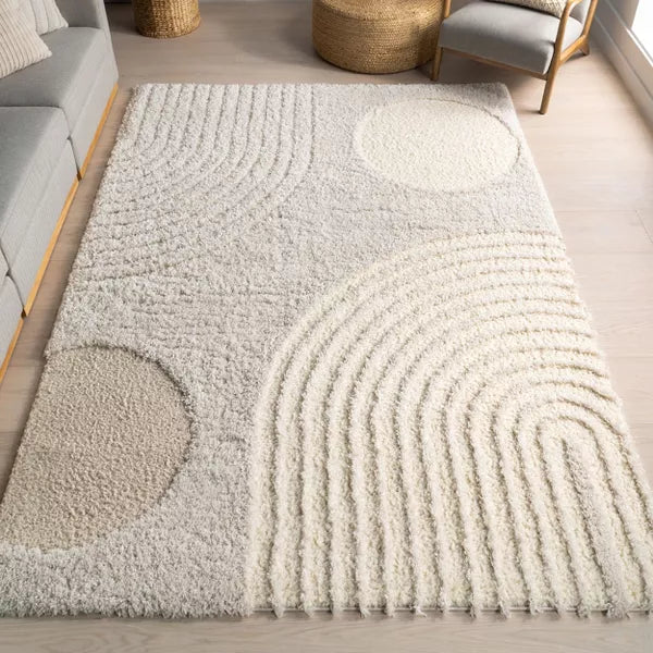 Gloria Abstract Shag Indoor Area Rug