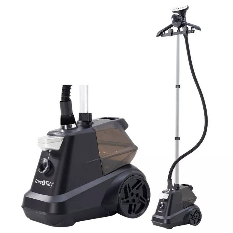 Industrial Garment Steamer with 3 Steam Settings and On/Off Pedal Black