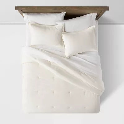 Cotton Velvet Comforter and Sham Set - Full/Queen