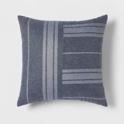 5pc Reversible Heathered Herringbone Stripe Comforter Set - Full/Queen