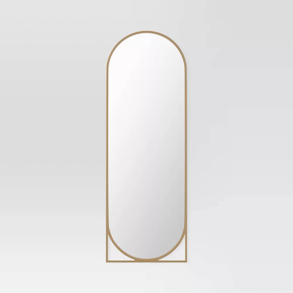 Full Length Floor Mirror Gold