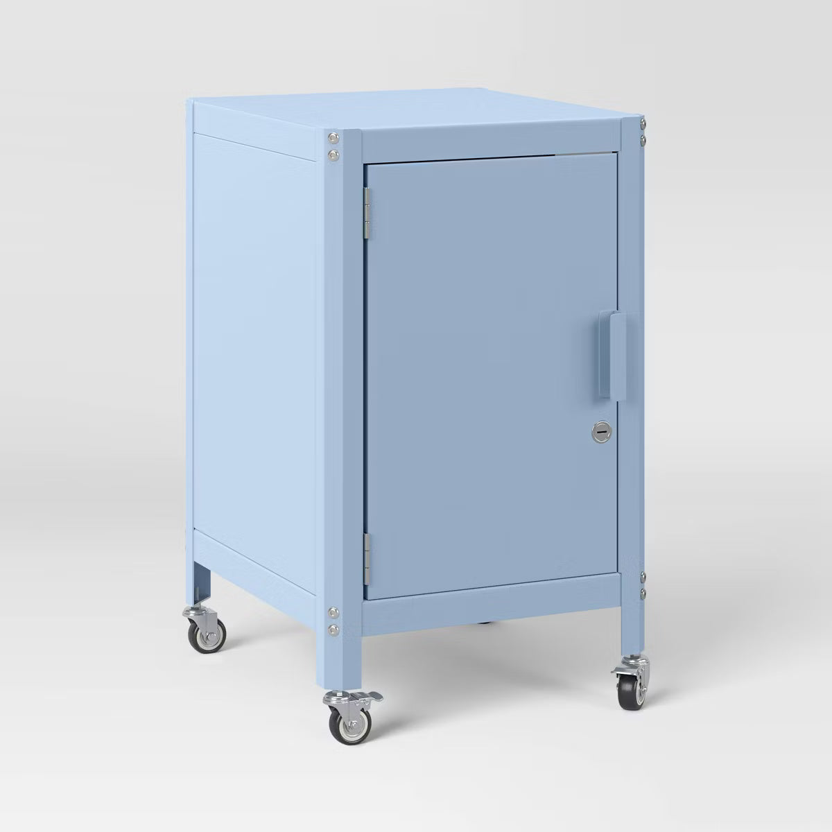 Blue Metal Rolling Locker Cabinet-SHOWROOM ITEM