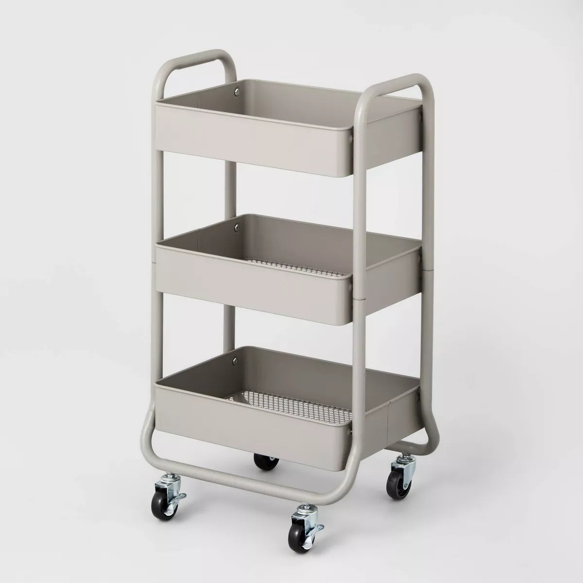 3 Tier Metal Utility Cart - Brightroom™ - SHOWROOM ITEM 