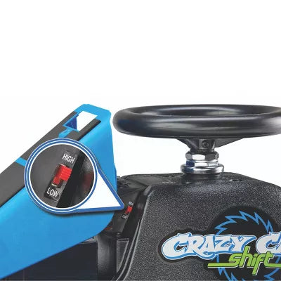 12V Crazy Cart Shift Electric Drifting Go Kart - Blue/Black