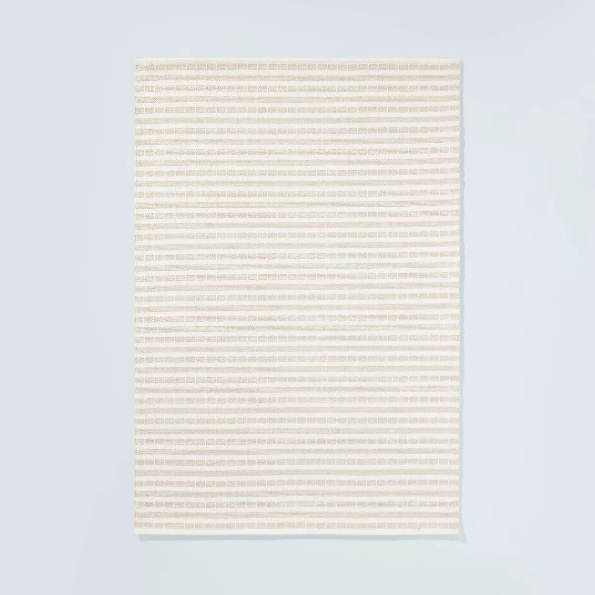 Break Stripe Handmade Area Rug Taupe/Cream, 7x10