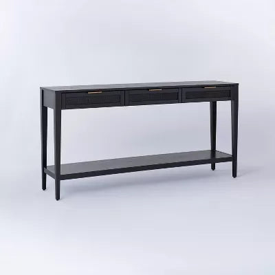 East Bluff Woven Drawer Console Table