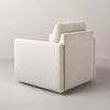 Boucle Upholstered Swivel Arm Chair